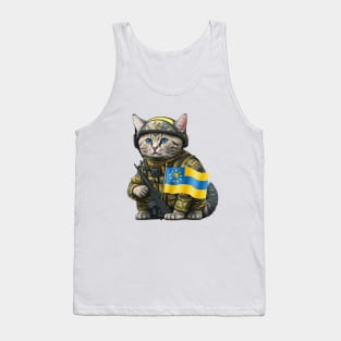 Cat support Ukraine's Tank Top